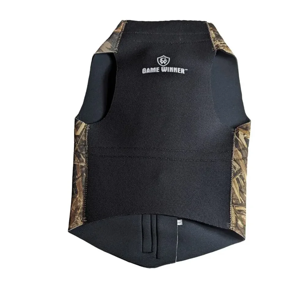 Game Winner Dog Vest Boater's Neoprene Realtree Max-5 Camo Size Large NWT